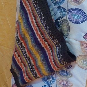 Fall colored southwestern style infinity scarf